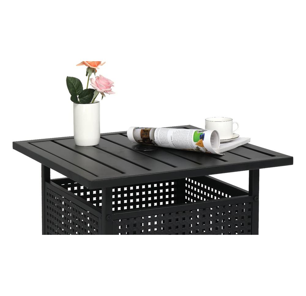 Amazon.com: VINGLI Outdoor Side Table with Umbrella Hole 1.57